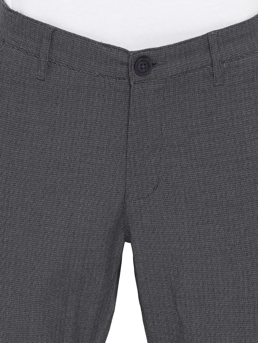 black checkered flat front casual trouser - 17474759 - Zoom Image - 5