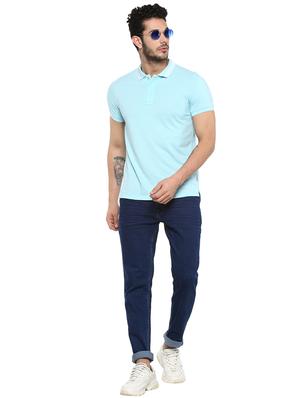 blue plain denim jeans - 17474813 - Standard Image - 4