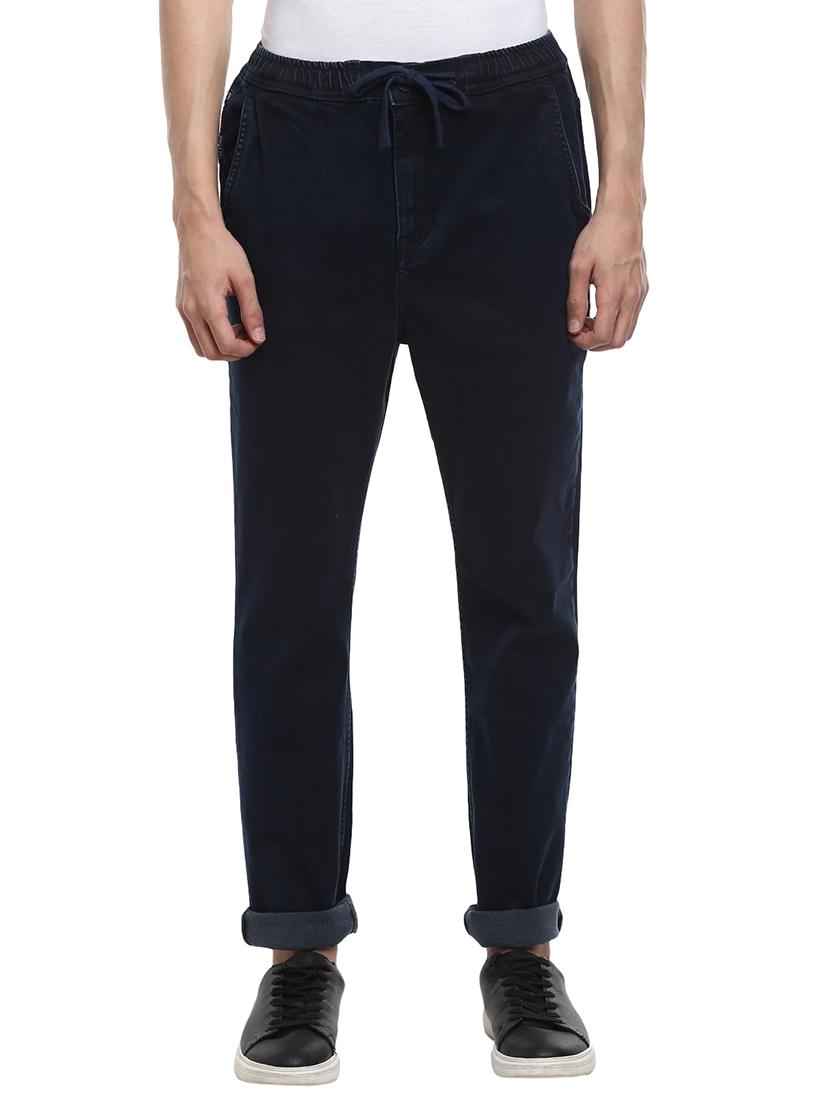 navy blue plain denim jeans - 17474816 - Zoom Image - 1