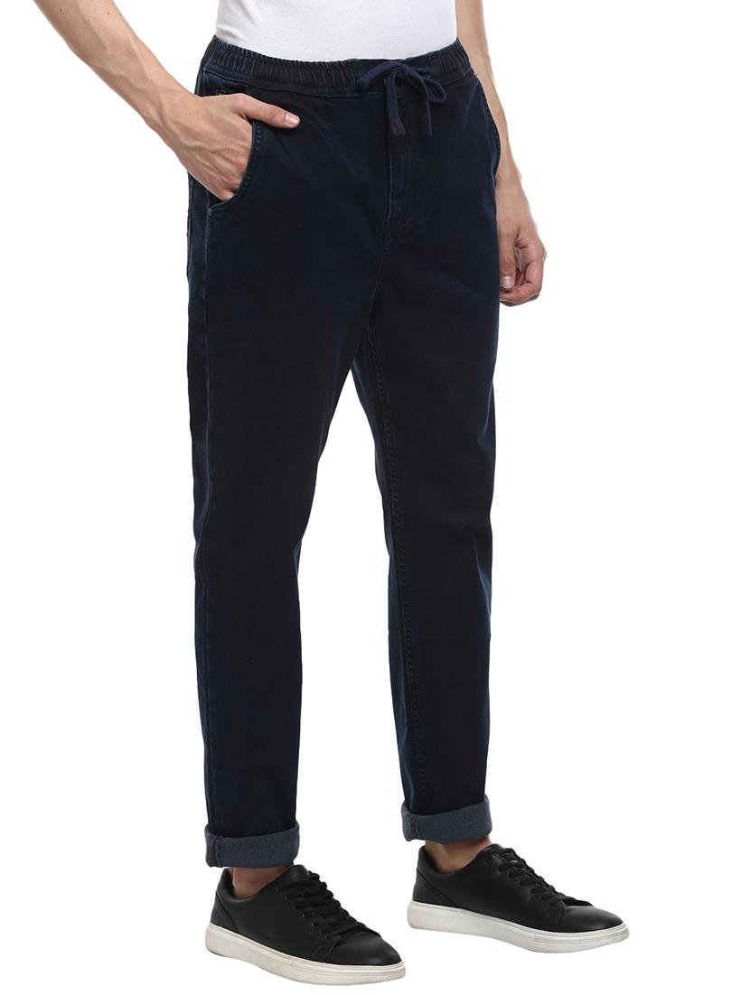 navy blue plain denim jeans - 17474816 - Zoom Image - 2