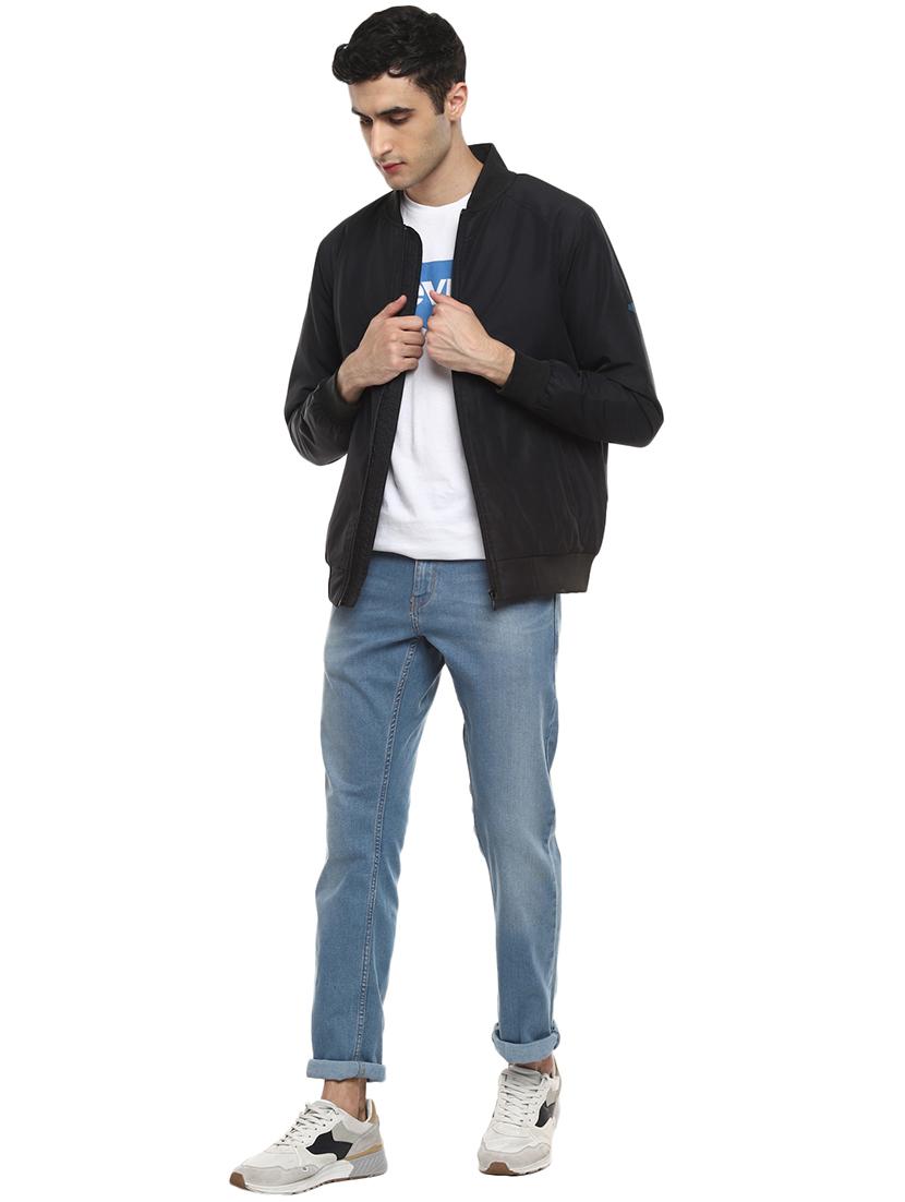 black solid casual jacket - 17474842 - Zoom Image - 4