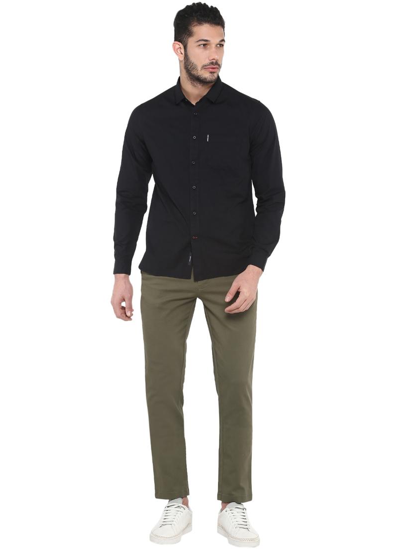 black solid casual shirt - 17474912 - Zoom Image - 4