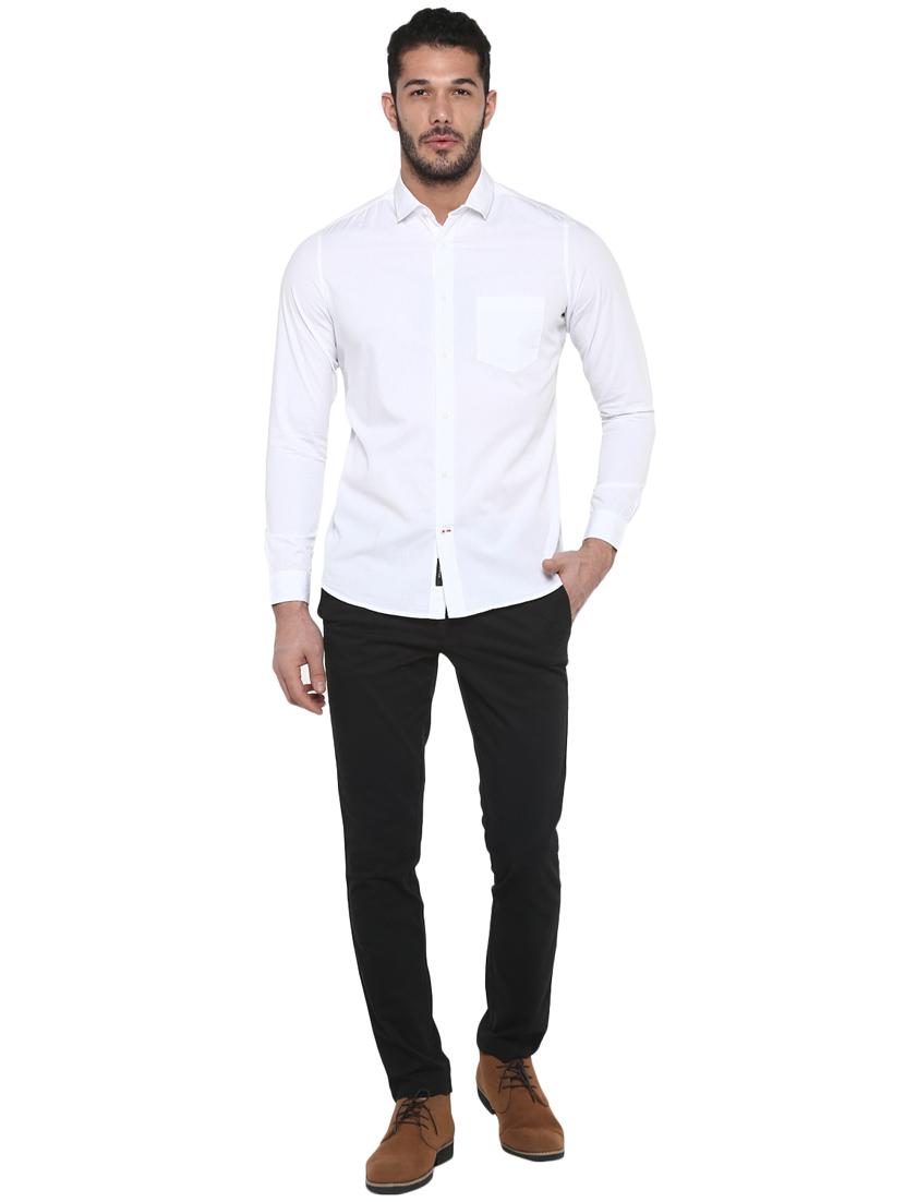 white solid casual shirt - 17474915 - Zoom Image - 4