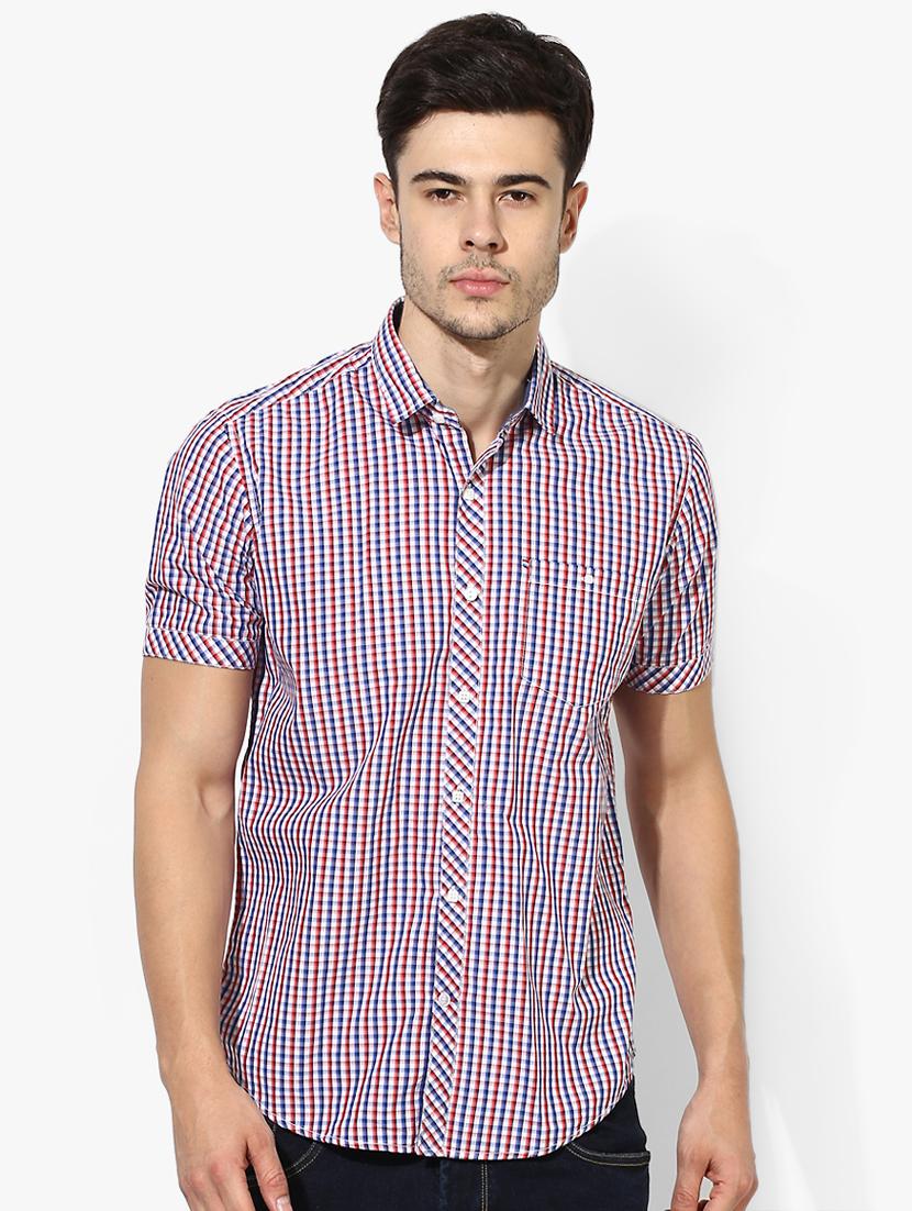 multi colored checkered casual shirt - 17474932 - Zoom Image - 1