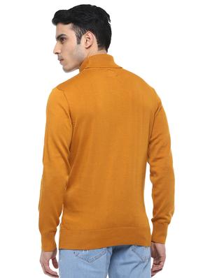 mustard solid pullover - 17474984 - Standard Image - 3