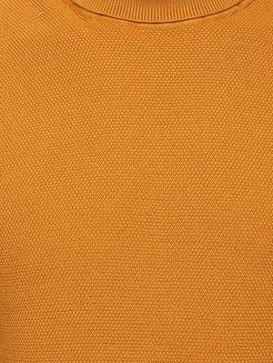 mustard solid pullover - 17474984 - Standard Image - 5