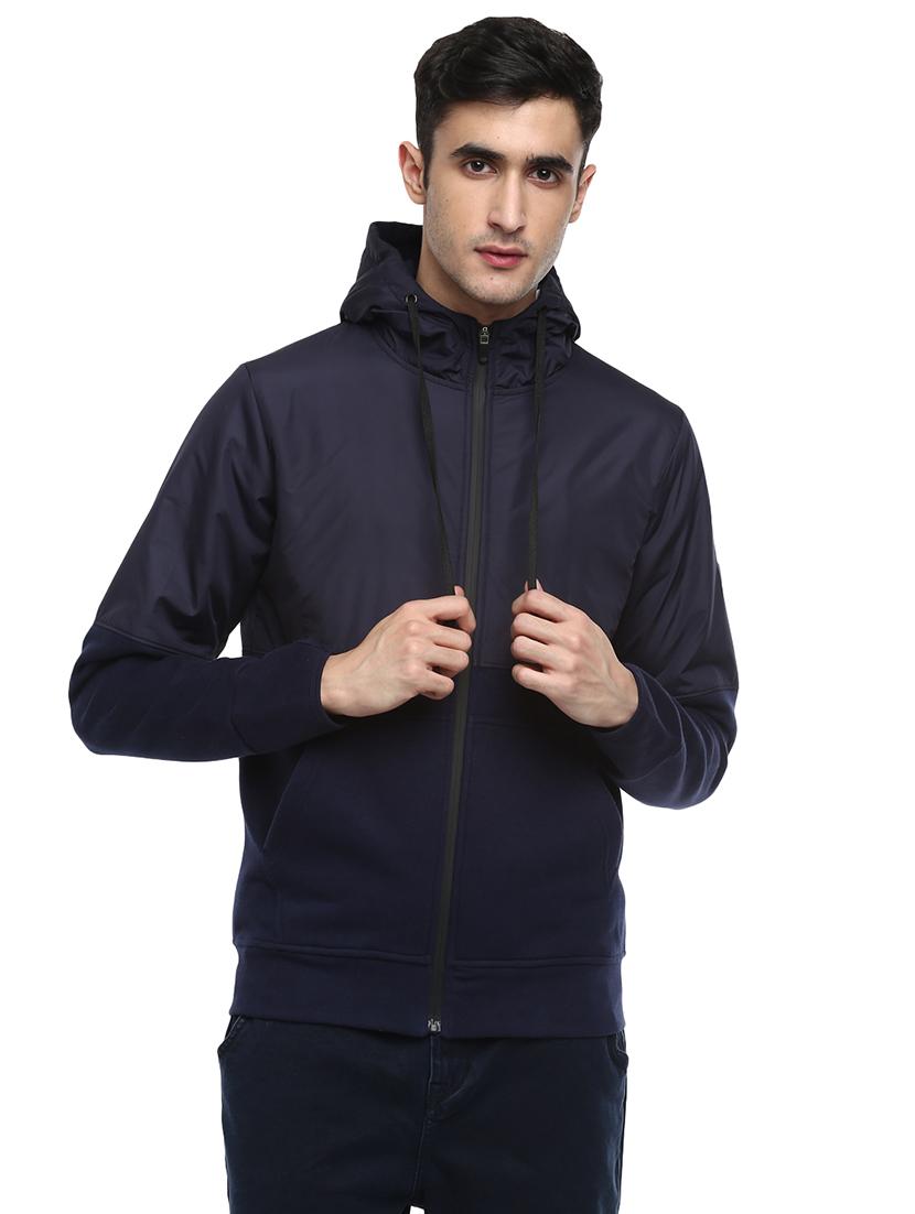 navy blue cut & sew sweatshirt - 17475006 - Zoom Image - 1