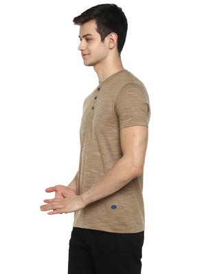brown melange t-shirt - 17475044 - Standard Image - 2