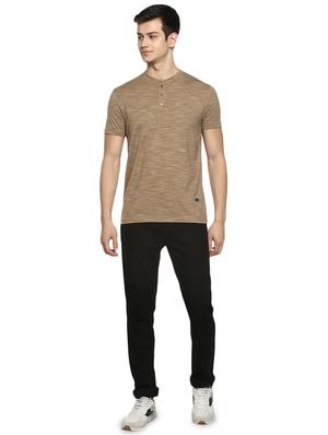 brown melange t-shirt - 17475044 - Standard Image - 4