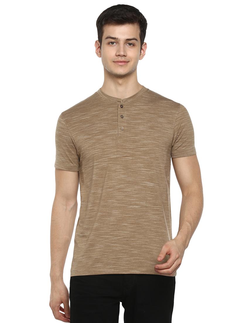 brown melange t-shirt - 17475044 - Zoom Image - 1