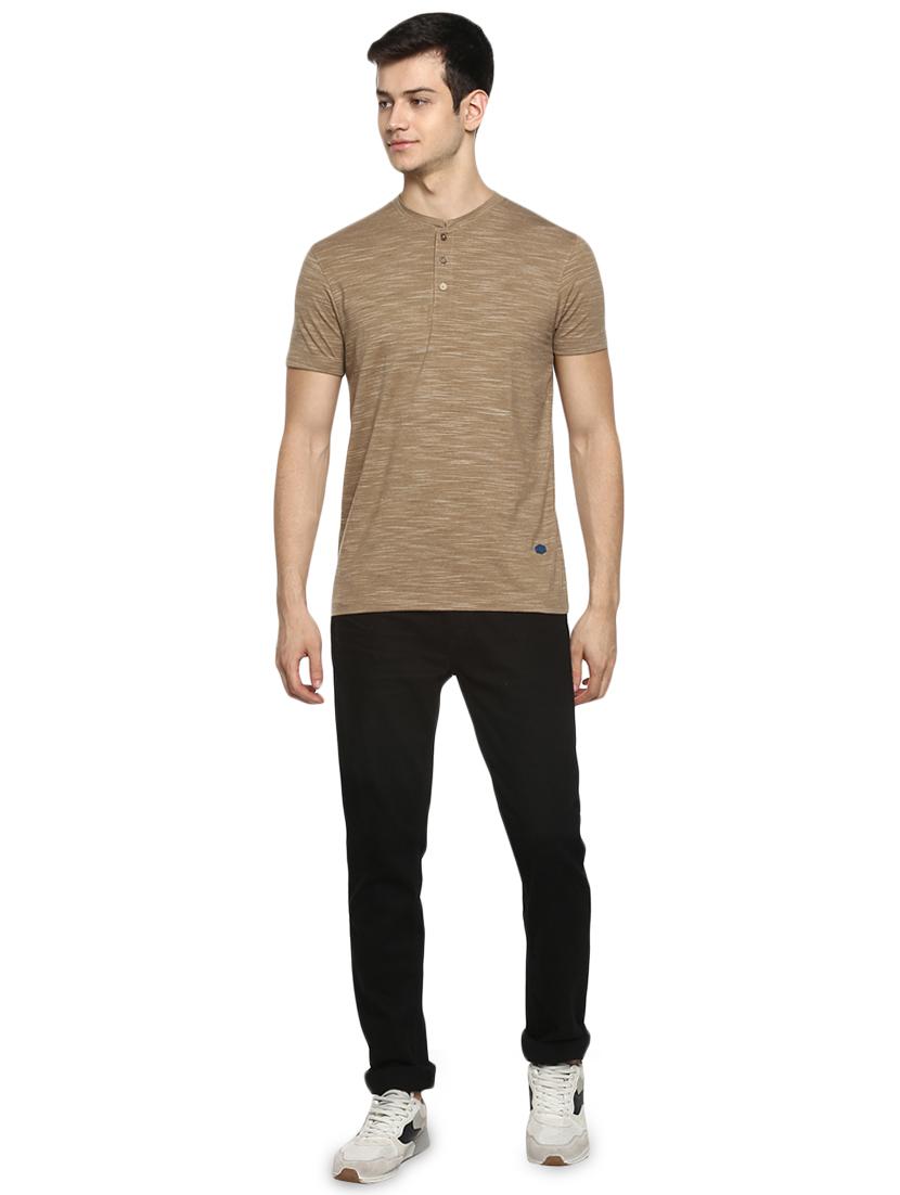 brown melange t-shirt - 17475044 - Zoom Image - 4