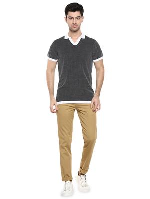 black striped collared t-shirt - 17475091 - Standard Image - 4