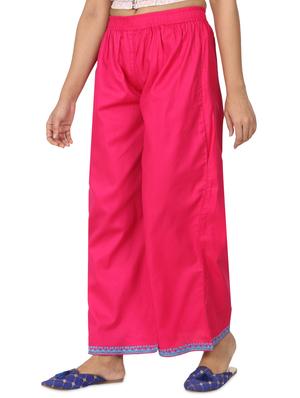 embroidered hem palazzo - 17475126 - Standard Image - 2