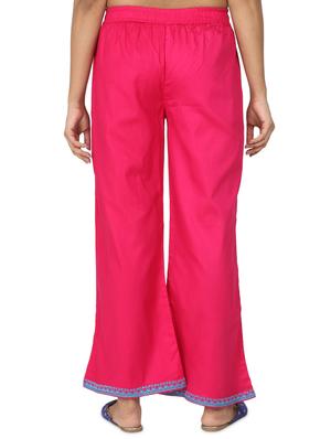 embroidered hem palazzo - 17475126 - Standard Image - 3