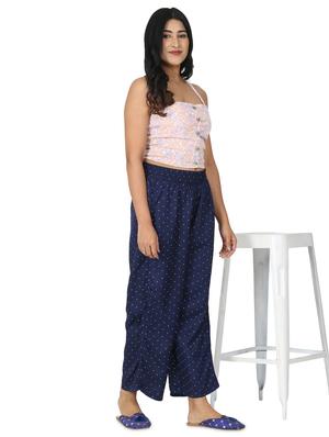 mid rise polka dot palazzo - 17475139 - Standard Image - 4