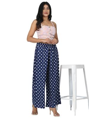 mid rise polka dot palazzo - 17475143 - Standard Image - 4