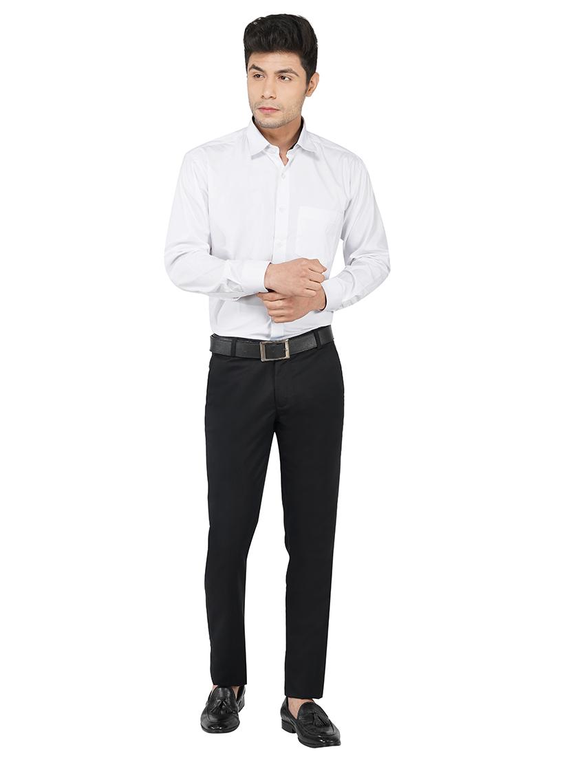 black solid formal trouser - 17475324 - Zoom Image - 4