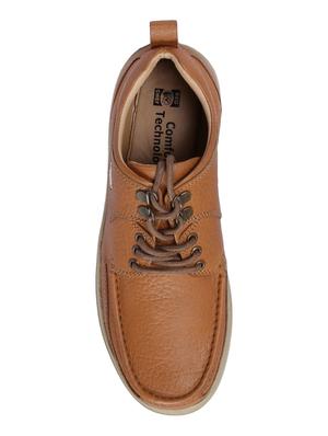 tan leather lace up shoes - 17475493 - Standard Image - 4