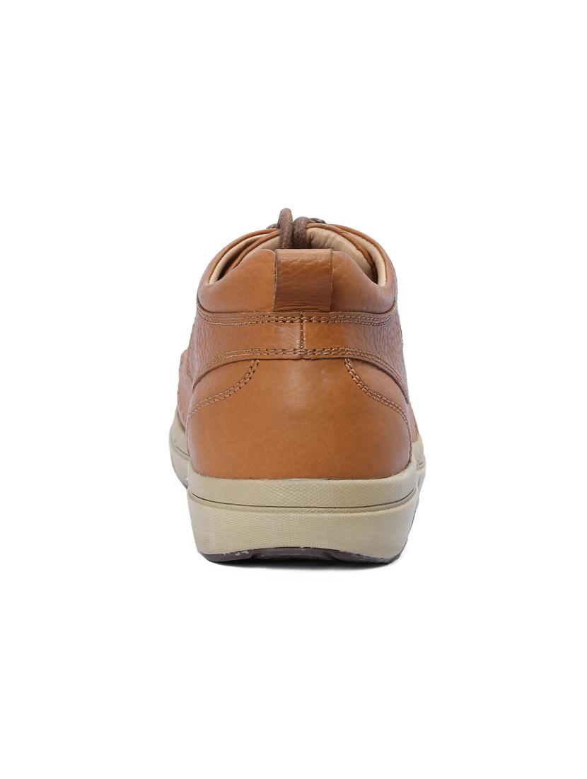 tan leather lace up shoes - 17475493 - Zoom Image - 3