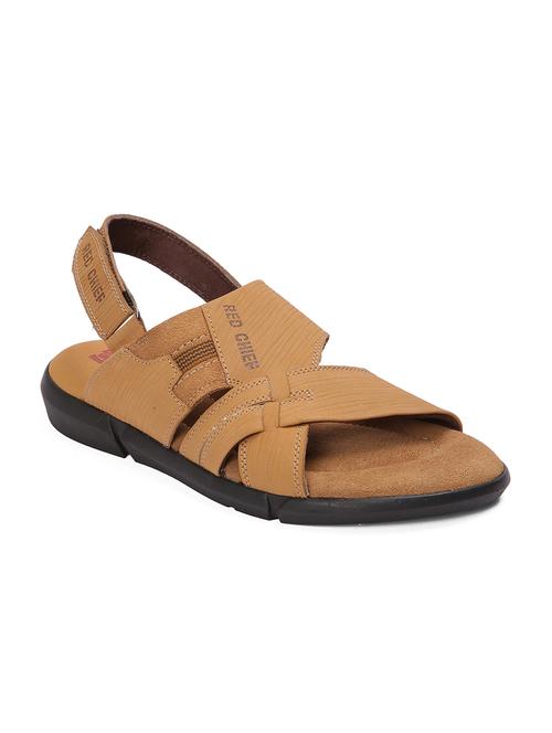 brown leather back strap sandals - 17475638 - Standard Image - 1