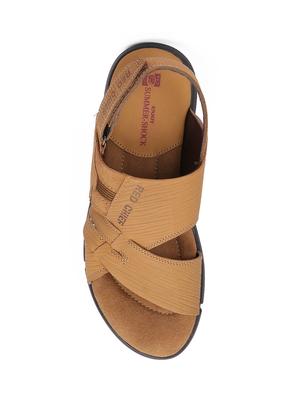 brown leather back strap sandals - 17475638 - Standard Image - 4