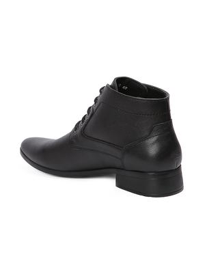 black leather lace up shoes - 17475812 - Standard Image - 3