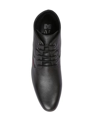 black leather lace up shoes - 17475812 - Standard Image - 4