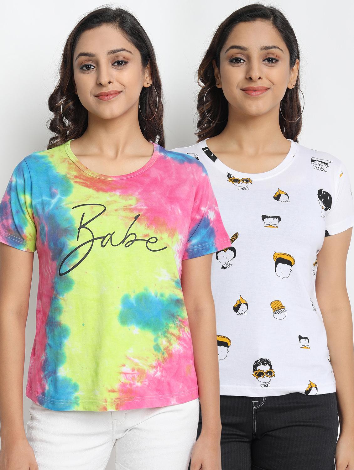 set of 2 printed tee - 17475922 - Zoom Image - 1