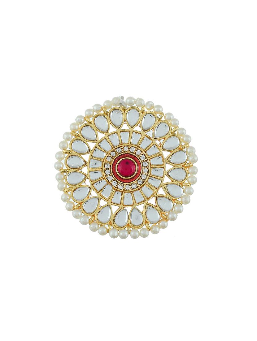 gold brass finger ring - 17475991 - Zoom Image - 2