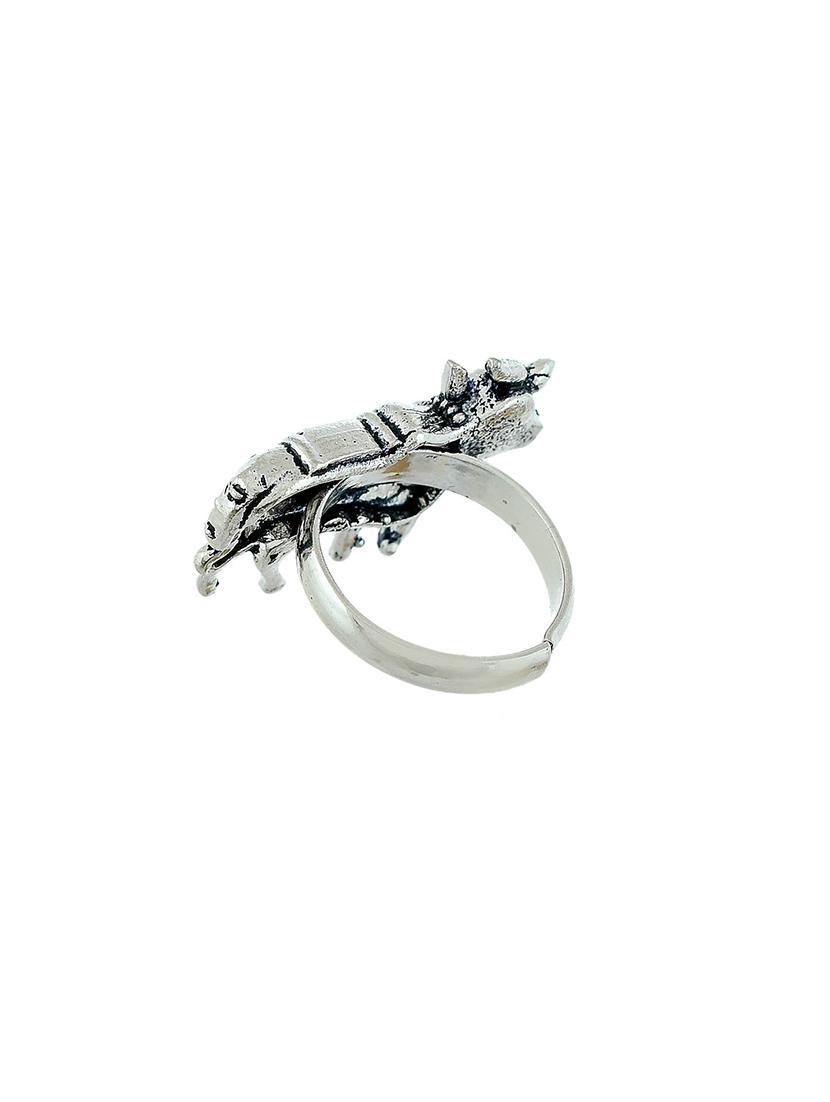 silver brass finger ring - 17476013 - Zoom Image - 3