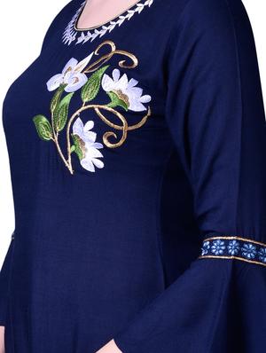 embroidered kurta palazzo set - 17476059 - Standard Image - 4