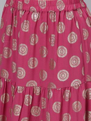 printed flared lehenga - 17476083 - Standard Image - 6