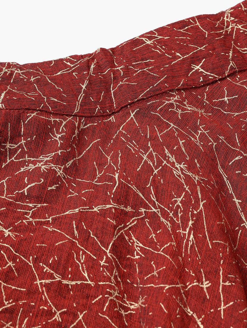 printed flared lehenga - 17476130 - Zoom Image - 5