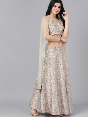 self design flared lehenga - 17476151 - Standard Image - 2