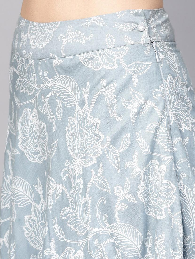 printed flared lehenga - 17476189 - Zoom Image - 6