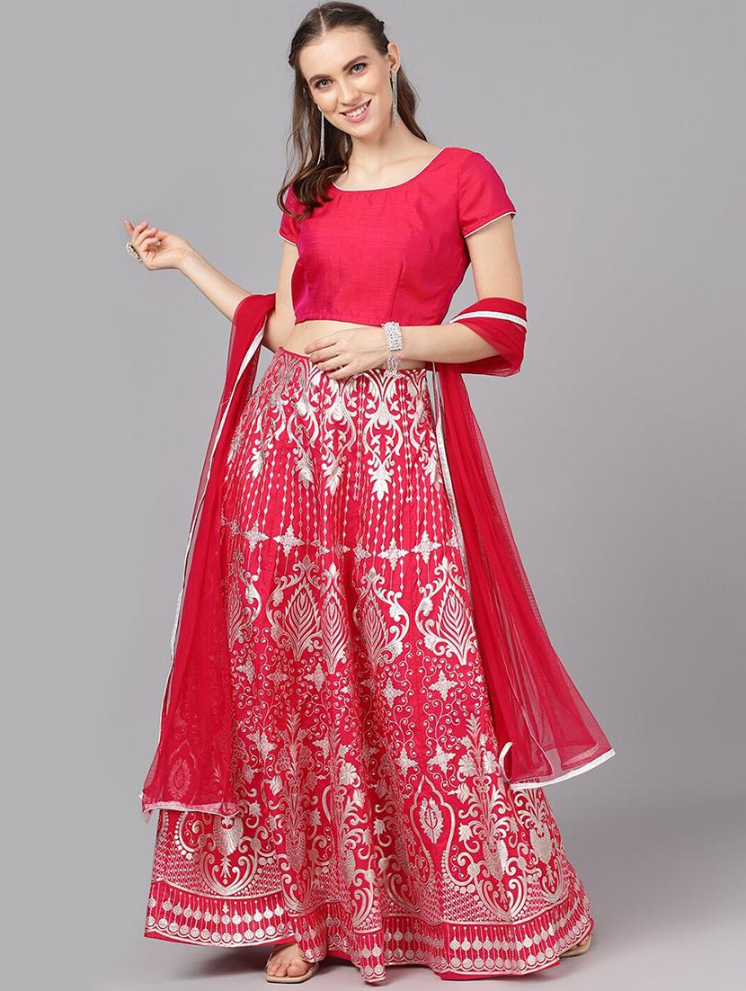 printed flared lehenga - 17476190 - Zoom Image - 1