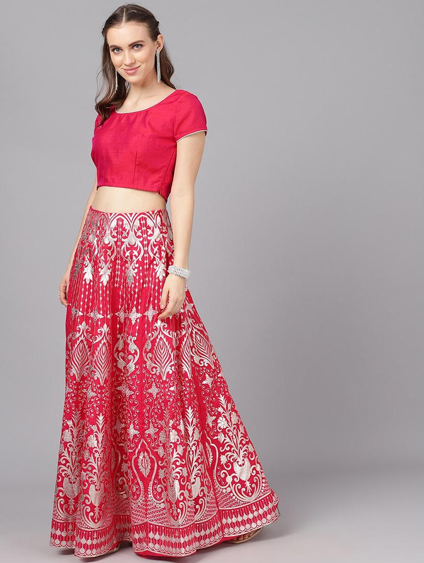printed flared lehenga - 17476190 - Zoom Image - 2