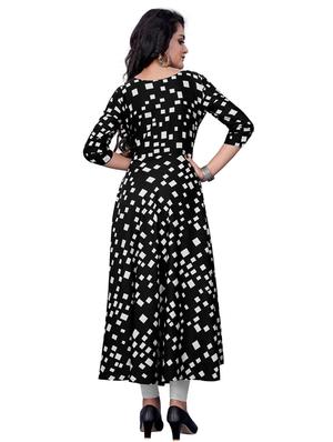 geometric print flared kurta - 17476459 - Standard Image - 3