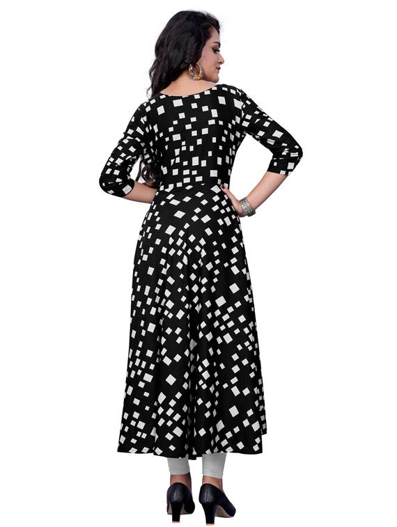 geometric print flared kurta - 17476459 - Zoom Image - 3