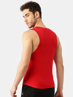 red typographic vest - 17476561 - Standard Image - 3