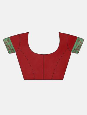 self design patola saree with blouse - 17476673 - Standard Image - 3