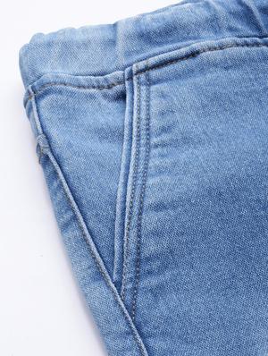 light blue washed denim jogger - 17476732 - Standard Image - 5
