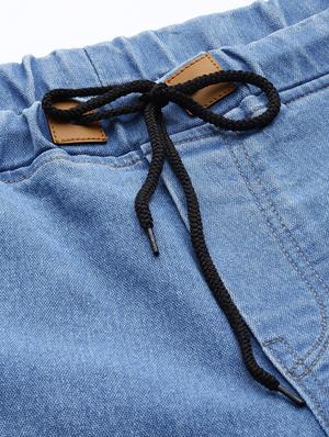 light blue washed denim jogger - 17476732 - Standard Image - 6