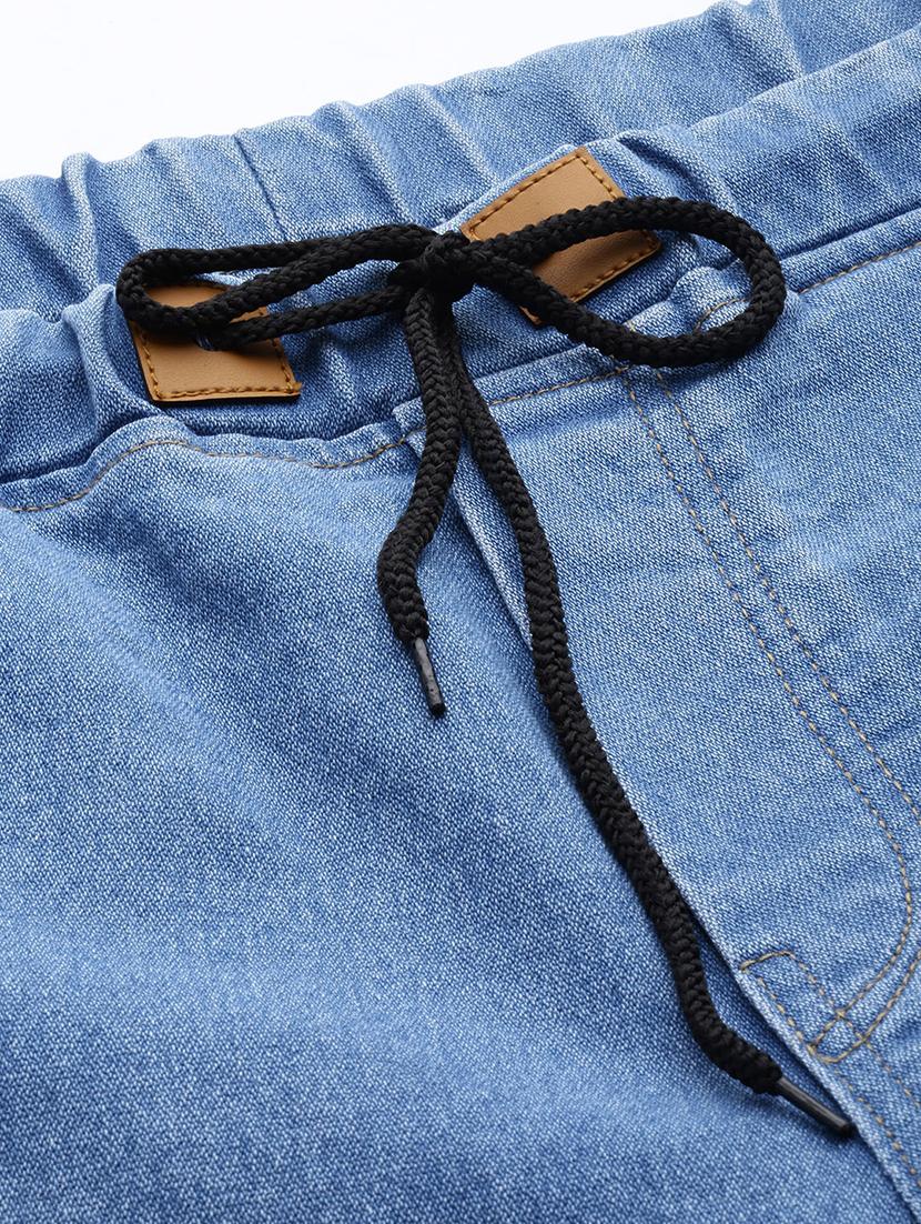 light blue washed denim jogger - 17476732 - Zoom Image - 6