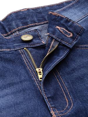 blue light washed ripped denim jeans - 17476738 - Standard Image - 6