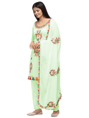 phulkari salwar suit unstitched suit - 17476838 - Standard Image - 2