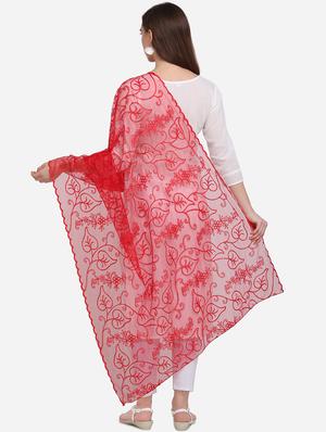 red net embroidered dupatta - 17476853 - Standard Image - 3