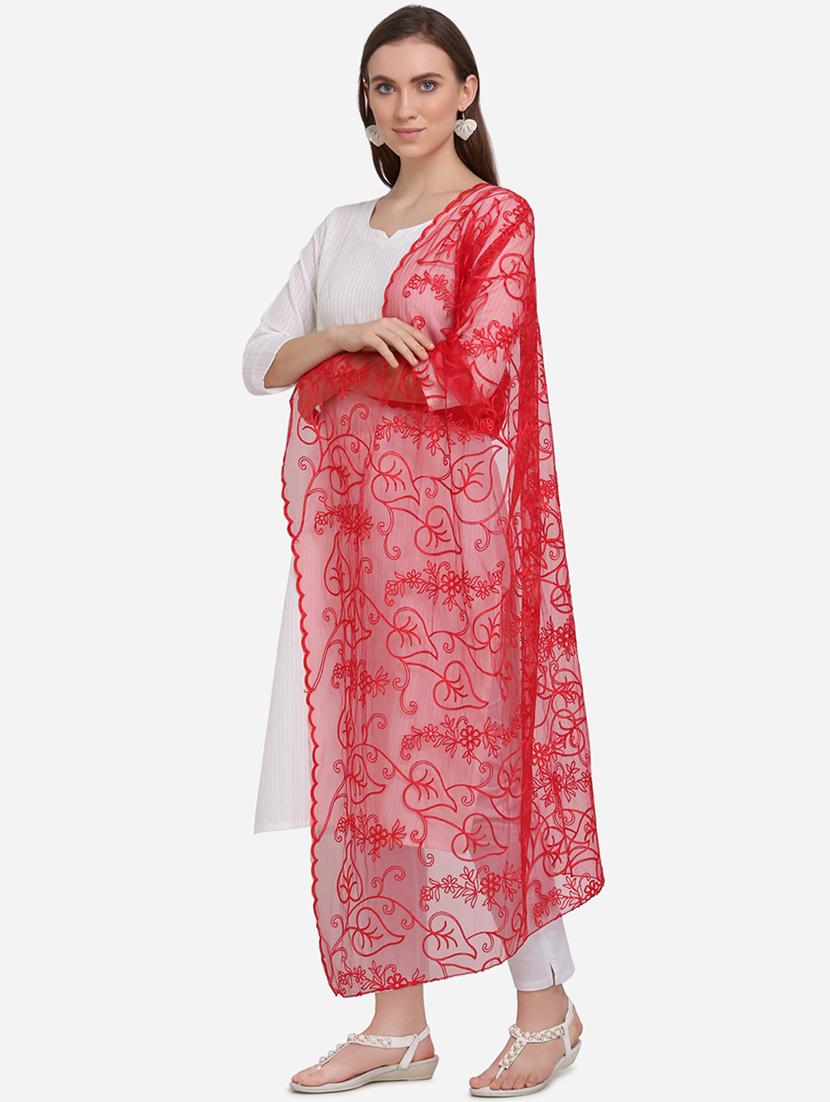 red net embroidered dupatta - 17476853 - Zoom Image - 2