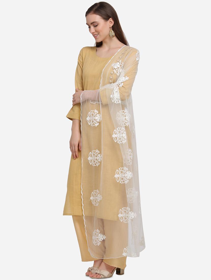 white net embroidered dupatta - 17476870 - Zoom Image - 2