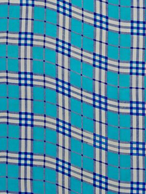checkered printed saree with blouse - 17476938 - Standard Image - 4